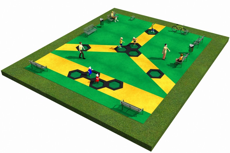 Inter-Play - Trampolines  Layout 4