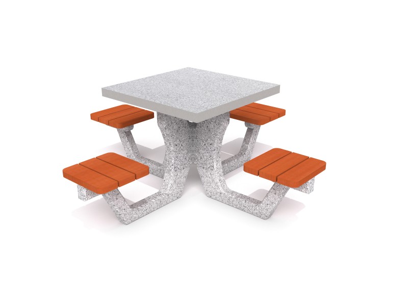 Concrete picnic table 01 Inter-Play Spielplatzgeraete