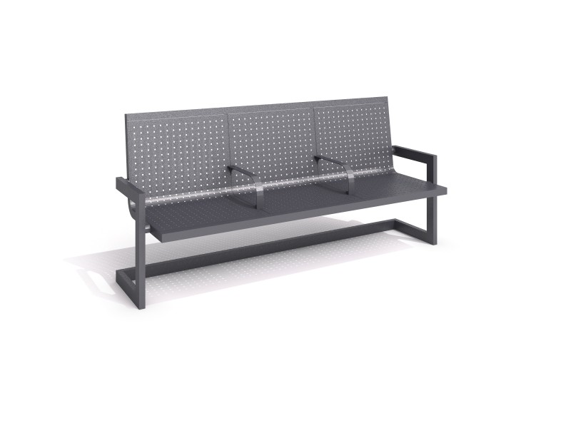 Inter-Play - steel bench 22