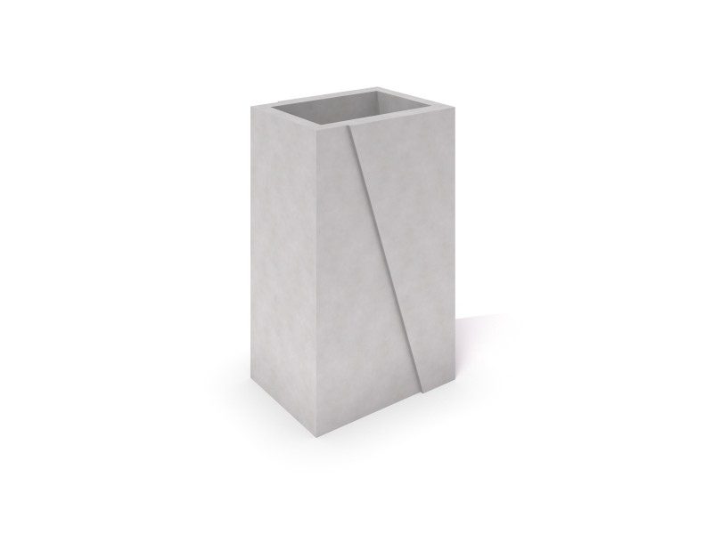 Inter-Play - DECO white concrete planter 02