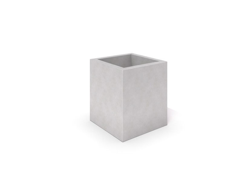 Inter-Play - DECO white concrete planter 03