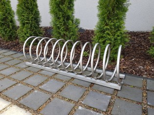 Inter-Play - stainless steel bicycle rack 13