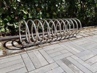 Inter-Play - stainless steel bicycle rack 14