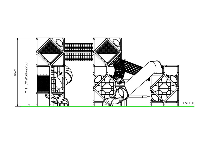 SFERO FOREST 4-1 Inter Play Playground Equipment