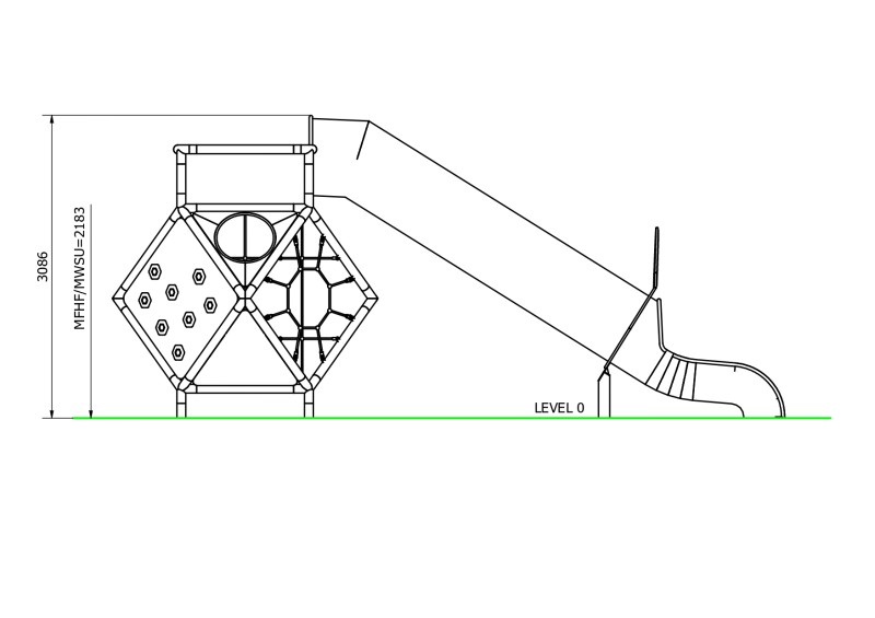 SFERO  SPACE 1-2 Inter Play Playground Equipment