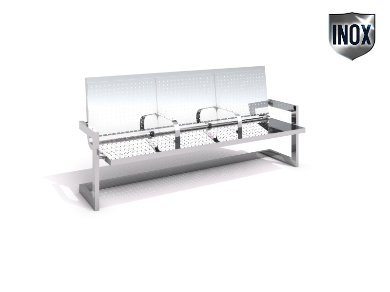 Inter-Play - Stainless steel bench 12