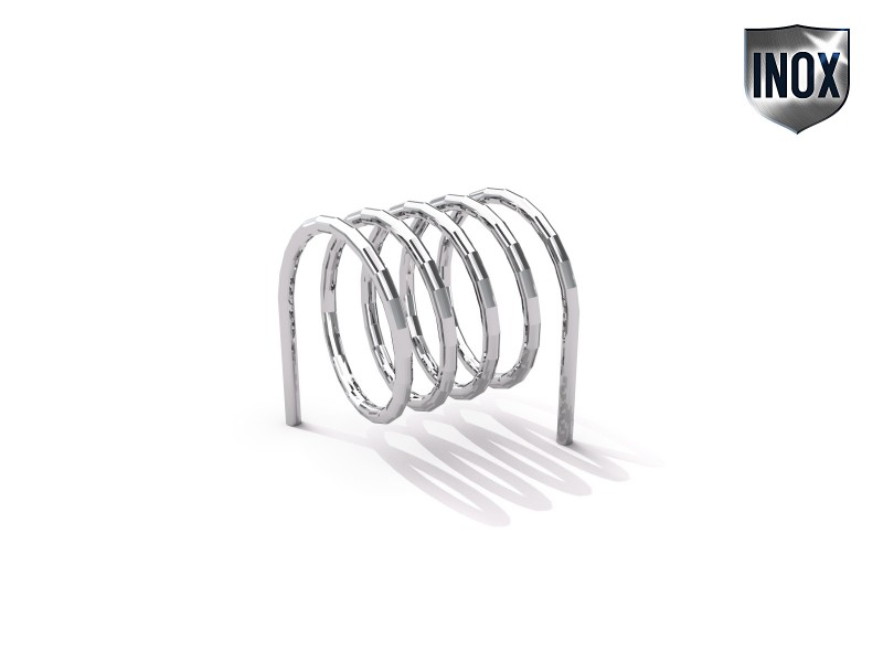 Inter-Play - stainless steel bicycle rack 10
