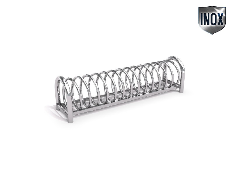 Inter-Play - stainless steel bicycle rack 12