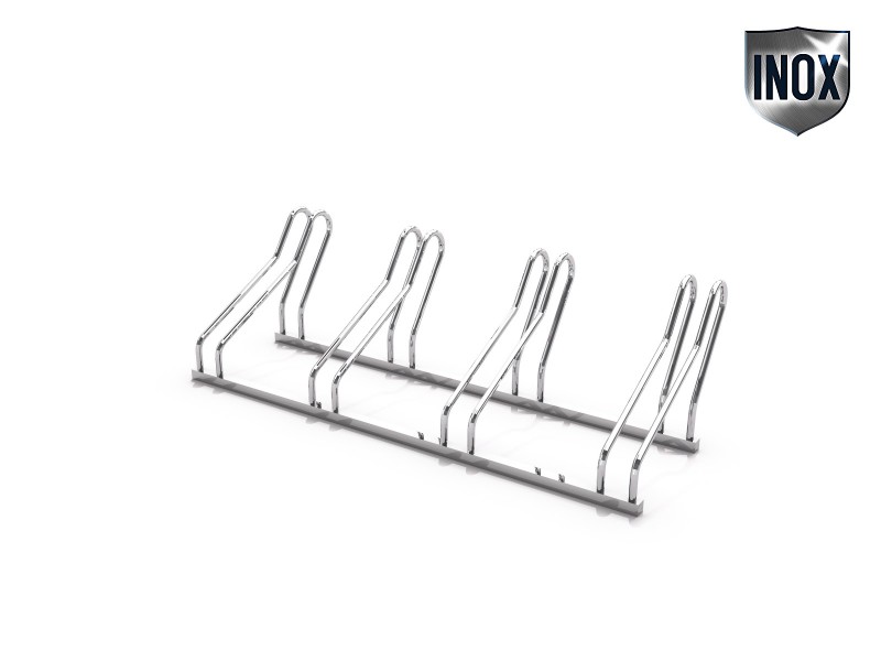 Inter-Play - stainless steel bicycle rack 21
